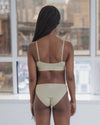 BASERANGE SOFT Collection Wire-Free Bamboo Fiber and Cotton Bras, France BAS-BRSO-BL-AU25-PIER GREEN